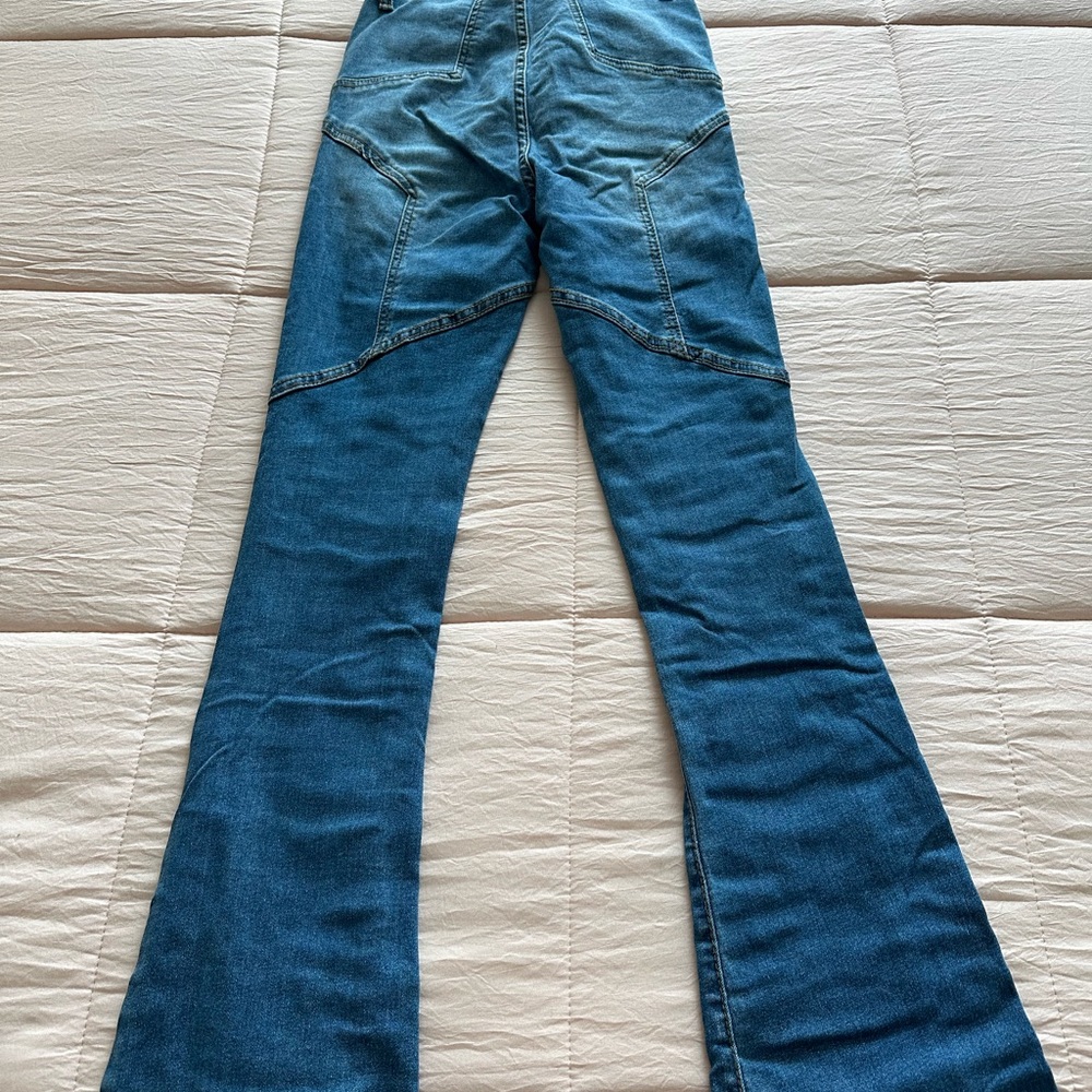 Blue jeans with star detail on butt